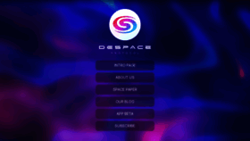What Despace.io website looked like in 2021 (2 years ago)