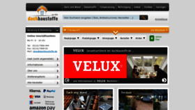 What Dachbaustoffe.de website looked like in 2021 (4 years ago)