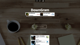What Downgram.co website looked like in 2021 (2 years ago)