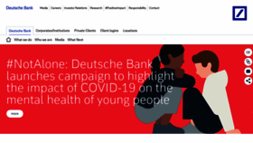 What Deutsche-bank.com website looked like in 2021 (2 years ago)