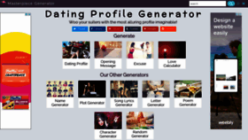 What Dating-profile-generator.org.uk website looked like in 2021 (2 years ago)