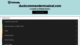 What Duckcommandermusical.com website looked like in 2021 (2 years ago)