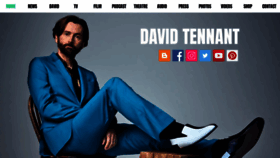 What David-tennant.com website looked like in 2021 (2 years ago)