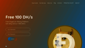What Dogecoin-faucet.biz website looked like in 2021 (2 years ago)