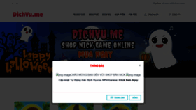 What Dichvu.me website looked like in 2021 (2 years ago)