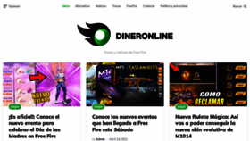 What Dineronlinee.com website looked like in 2021 (2 years ago)