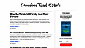 What Dividendrealestate.com website looked like in 2021 (2 years ago)