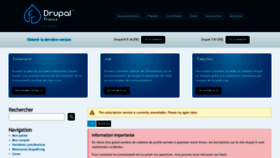 What Drupalfr.org website looked like in 2021 (2 years ago)