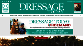 What Dressagetoday.com website looked like in 2021 (2 years ago)