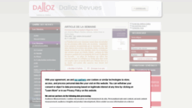 What Dalloz-revues.fr website looked like in 2021 (2 years ago)