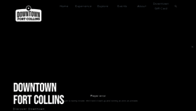 What Downtownfortcollins.com website looked like in 2021 (2 years ago)