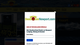 What Destinationnewport.com website looked like in 2021 (2 years ago)