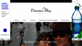 What Devronnsblog.com website looked like in 2021 (2 years ago)