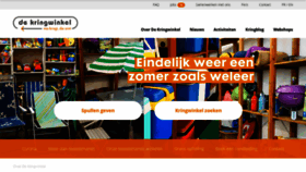 What Dekringwinkel.be website looked like in 2021 (2 years ago)
