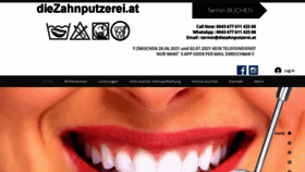 What Diezahnputzerei.at website looked like in 2021 (2 years ago)