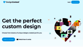 What Designcontest.com website looked like in 2021 (2 years ago)