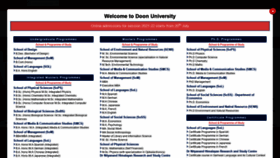 What Doonuniversity.org website looked like in 2021 (2 years ago)