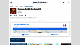What Dragon-ball-z-budokai-x.uptodown.com website looked like in 2021 (2 years ago)