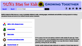 What Dltk-kids.com website looked like in 2021 (2 years ago)