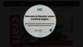 What Decoart.com website looked like in 2021 (2 years ago)