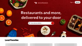What Doordash.com website looked like in 2021 (2 years ago)