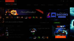 What Dotafire.com website looked like in 2021 (2 years ago)