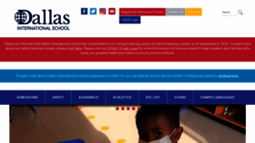 What Dallasinternationalschool.org website looked like in 2021 (2 years ago)