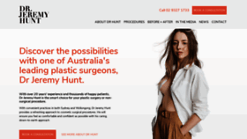 What Drjeremyhunt.com.au website looked like in 2021 (2 years ago)
