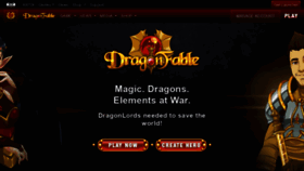 What Dragonfable.com website looked like in 2021 (2 years ago)