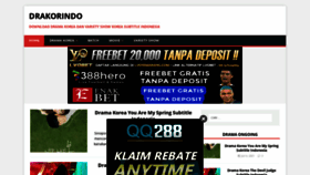 What Drakorindo.live website looked like in 2021 (2 years ago)
