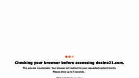 What Decine21.com website looked like in 2021 (3 years ago)