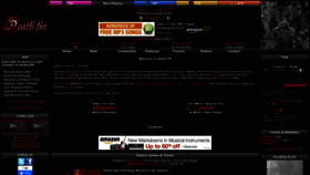 What Death.fm website looked like in 2021 (2 years ago)