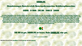 What Dbbb.de website looked like in 2021 (3 years ago)