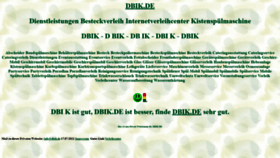 What Dbik.de website looked like in 2021 (2 years ago)