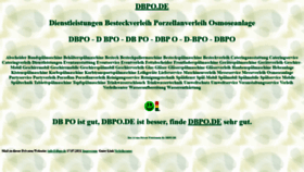 What Dbpo.de website looked like in 2021 (4 years ago)