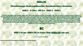 What Dhda.de website looked like in 2021 (2 years ago)
