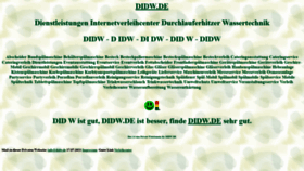 What Didw.de website looked like in 2021 (2 years ago)
