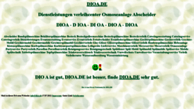 What Dioa.de website looked like in 2021 (2 years ago)