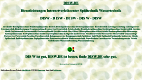 What Disw.de website looked like in 2021 (2 years ago)