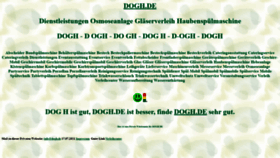 What Dogh.de website looked like in 2021 (2 years ago)