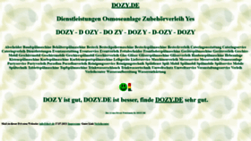 What Dozy.de website looked like in 2021 (2 years ago)