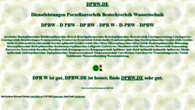 What Dpbw.de website looked like in 2021 (2 years ago)