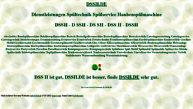 What Dssh.de website looked like in 2021 (2 years ago)