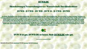 What Dvwd.de website looked like in 2021 (2 years ago)