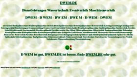What Dwem.de website looked like in 2021 (2 years ago)