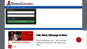 What Distancecalculator.co.za website looked like in 2021 (2 years ago)