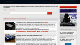 What Dezmembrari.ro website looked like in 2021 (2 years ago)