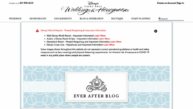 What Disneyweddingblog.com website looked like in 2021 (2 years ago)