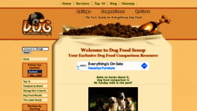 What Dogfoodscoop.com website looked like in 2021 (2 years ago)