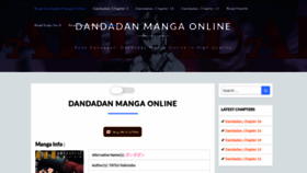 What Dandadanmanga.com website looked like in 2021 (2 years ago)